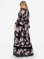 Lovedrobe Black Bell Sleeve Floral Print Maxi Dress - Image 2 of 5