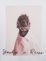 Reiss White Yoshy Junior Cotton Print T-Shirt - Image 6 of 6