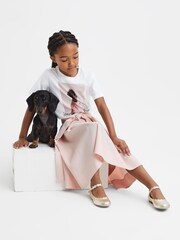 Reiss White Yoshy Senior Cotton Print T-Shirt - Image 3 of 6
