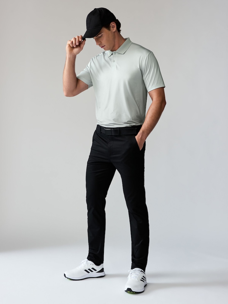 Grey Active Print Golf Polo Shirt - Image 2 of 9
