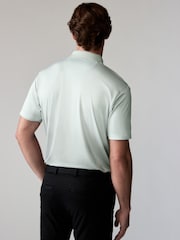 Grey Active Print Golf Polo Shirt - Image 3 of 9