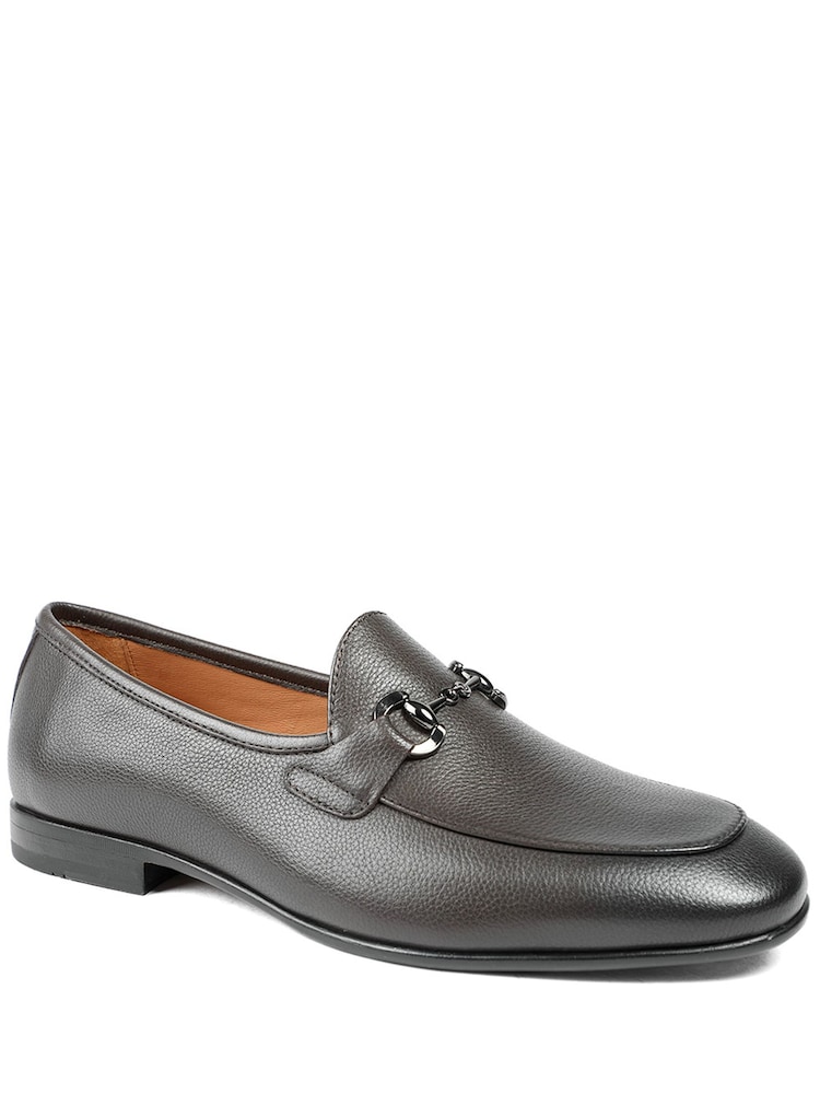 Jones Bootmaker Brown Leather Remus Leather Slip On Loafers - Image 2 of 5 Jones Bootmaker Brown Leather Remus Leather Slip On Loafers - Image 2 of 5
