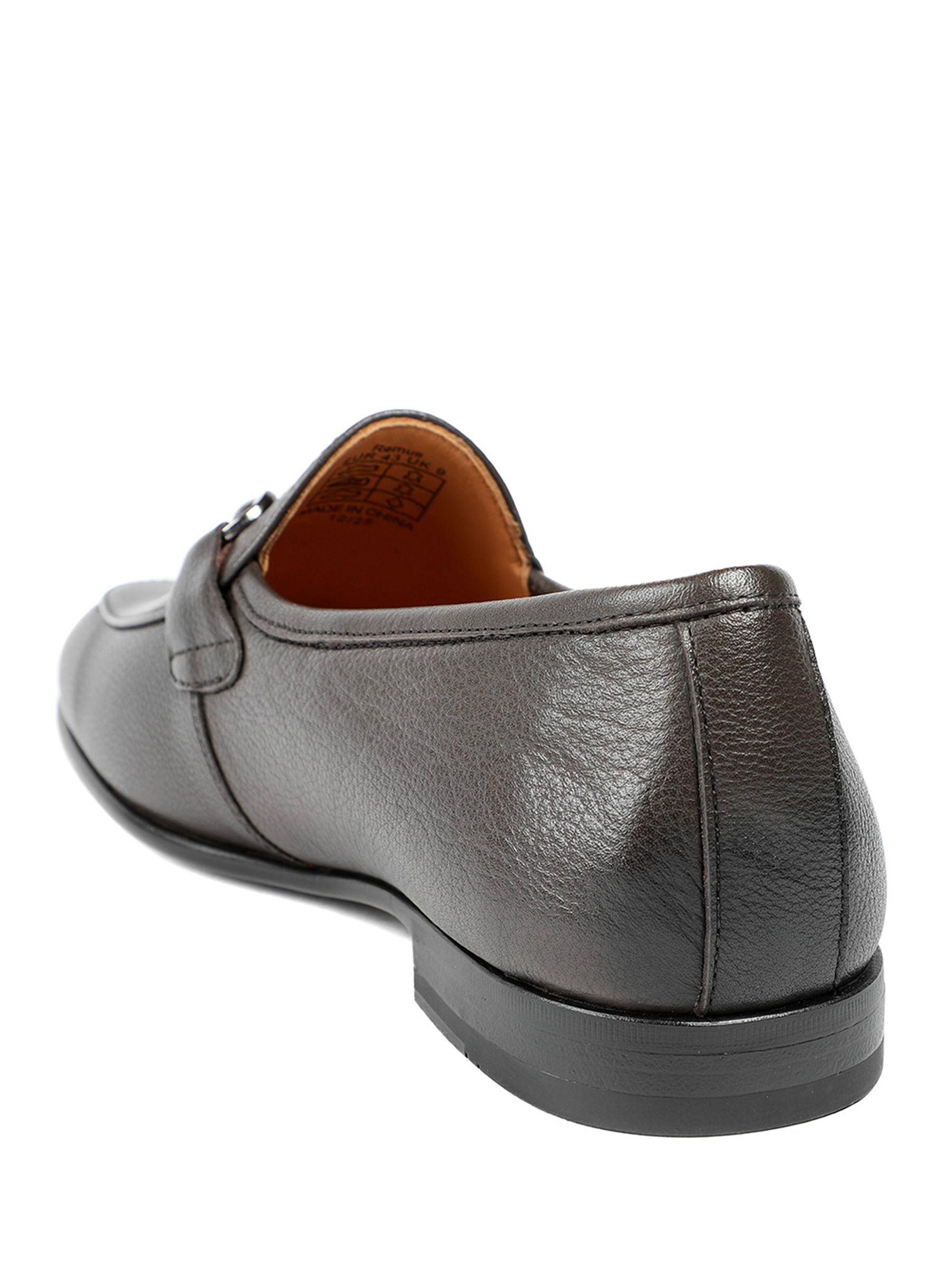 Buy Jones Bootmaker Brown Leather Remus Leather Slip On Loafers from ...