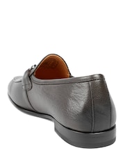 Jones Bootmaker Brown Leather Remus Leather Slip On Loafers - Image 3 of 5