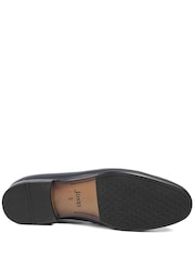 Jones Bootmaker Blue Remus Leather Slip On Loafers - Image 4 of 5