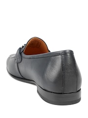 Jones Bootmaker Blue Remus Leather Slip On Loafers - Image 5 of 5