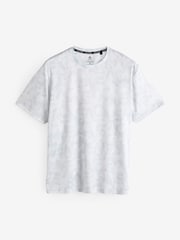 Grey/Ecru Active Printed Training T-Shirt - Image 6 of 8