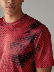 Red Active Printed Training T-Shirt - Image 6 of 9