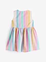 Rainbow Stripe Peplum Dress (3mths-8yrs) - Image 5 of 6