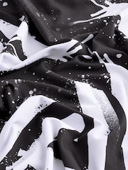 Black/White Active Gym Printed Training T-Shirt - Image 9 of 9