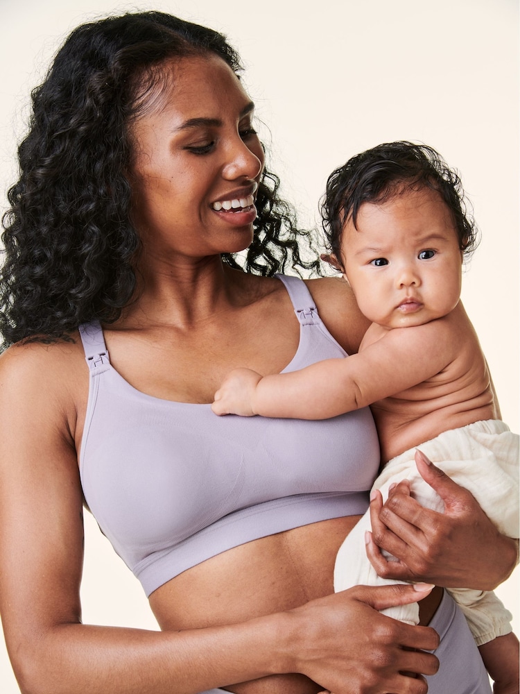 Bravado Grey Tranquil Maternity & Nursing Low Impact Sports Bra - Image 1 of 3