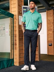 Aqua Blue Active Mesh Golf Polo Shirt - Image 3 of 8