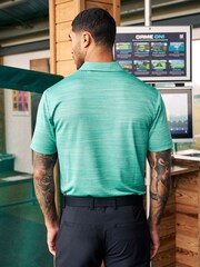 Aqua Blue Active Mesh Golf Polo Shirt - Image 4 of 8