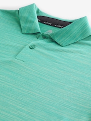 Aqua Blue Active Mesh Golf Polo Shirt - Image 7 of 8