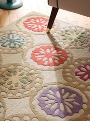 Nina Campbell Pink Pomello Wool Rug - Image 2 of 5