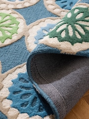 Nina Campbell Blue Pomello Wool Rug - Image 2 of 5