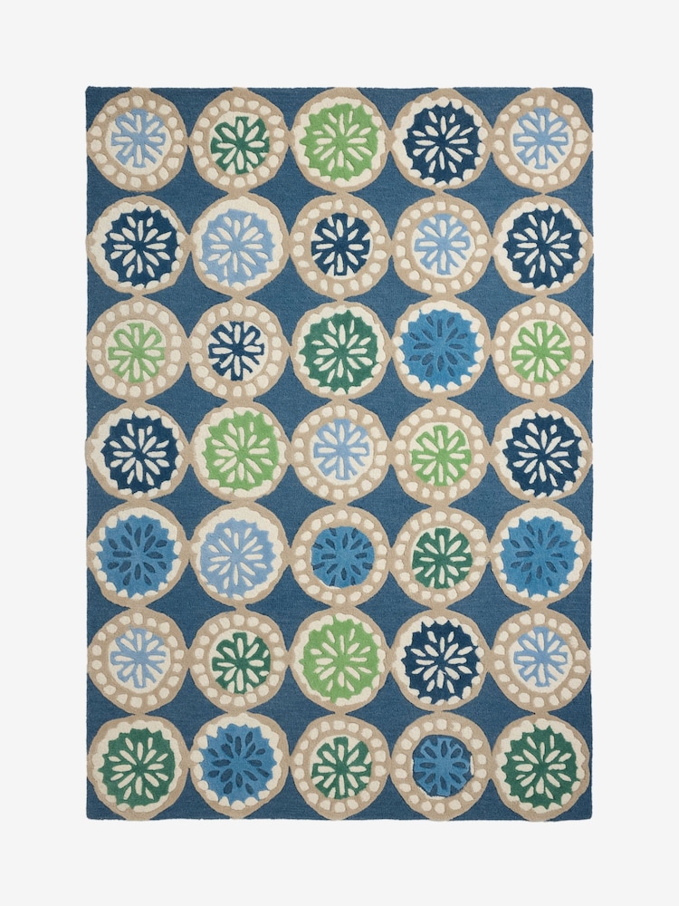 Nina Campbell Blue Pomello Wool Rug - Image 5 of 5