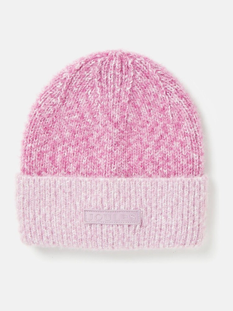 Joules Girls' Wanderer Purple Knitted Beanie Hat - Image 1 of 1 Joules Girls' Wanderer Purple Knitted Beanie Hat - Image 1 of 1