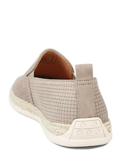 Jones Bootmaker Natural Quince Leather Espadrille Slip On Shoes - Image 5 of 5