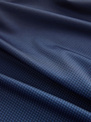 Navy/Grey Active Print Golf Polo Shirt - Image 10 of 10