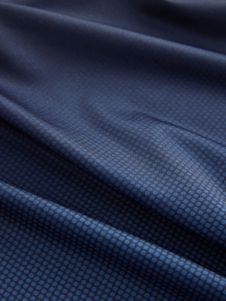 Navy/Grey Active Print Golf Polo Shirt - Image 10 of 10