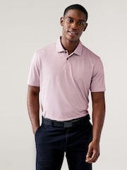 Pink Active Print Golf Polo Shirt - Image 3 of 8