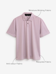 Pink Active Print Golf Polo Shirt - Image 4 of 8