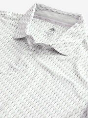 White Active Print Golf Polo Shirt - Image 7 of 8