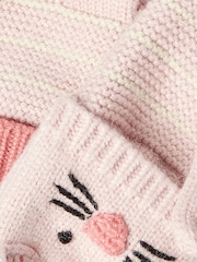 Joules Carey Pink Bunny Character Gloves - Image 3 of 3