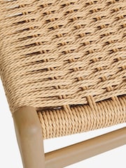 Set of 2 Light Natural Otto Rattan Wood Dining Chairs - Image 10 of 11
