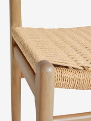 Set of 2 Light Natural Otto Rattan Wood Dining Chairs - Image 11 of 11