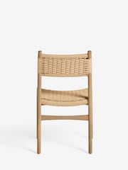 Set of 2 Light Natural Otto Rattan Wood Dining Chairs - Image 9 of 11