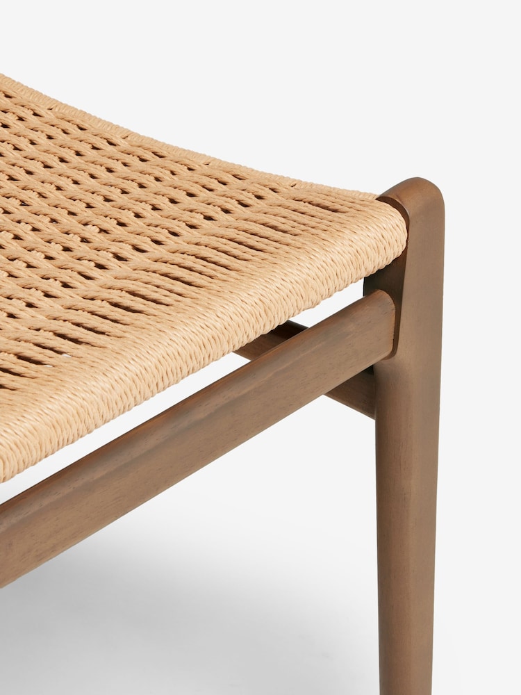 Set of 2 Dark Natural Otto Rattan Wood Dining Chairs - Image 10 of 10 Set of 2 Dark Natural Otto Rattan Wood Dining Chairs - Image 10 of 10