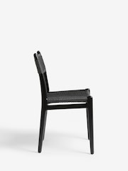Set of 2 Black Otto Rattan Wood Dining Chairs - Image 6 of 10