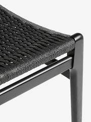 Set of 2 Black Otto Rattan Wood Dining Chairs - Image 8 of 10
