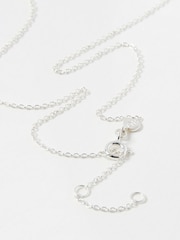 Oliver Bonas White Pearl Drop Auden Pendant Necklace - Image 3 of 5