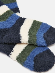 Joules Kids' Fluffy Blue/Navy Socks - Image 2 of 3
