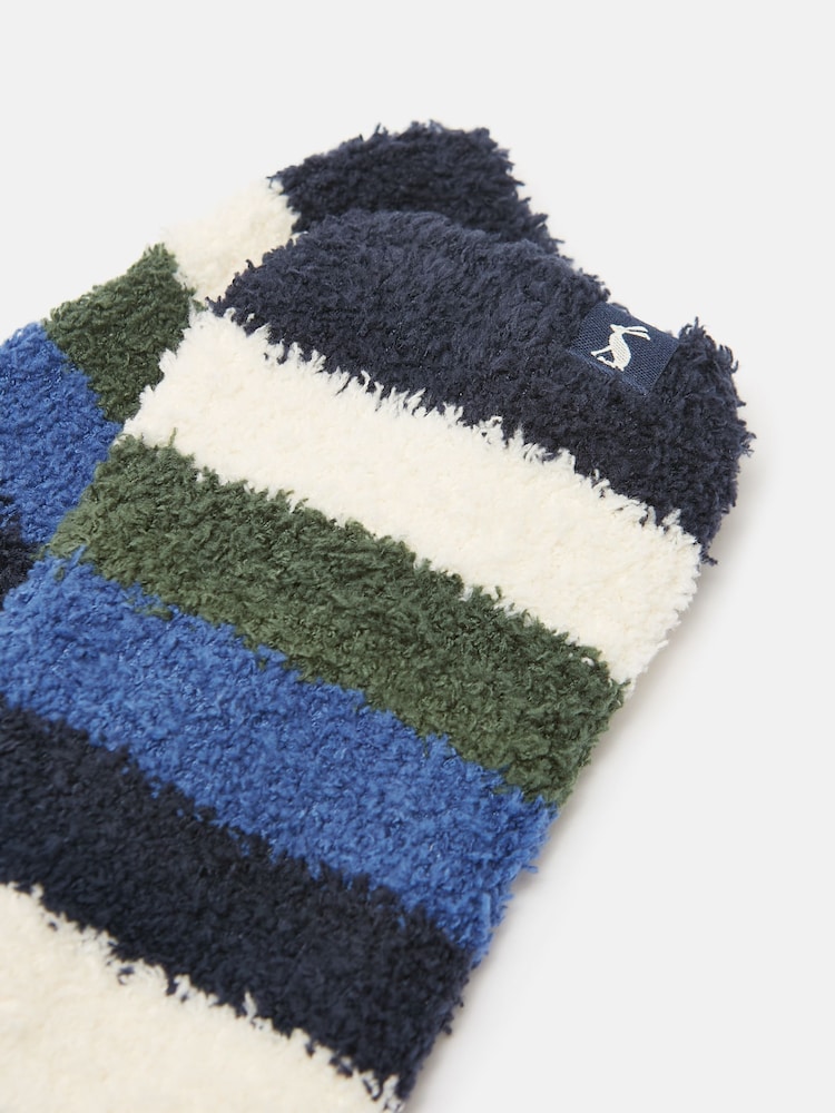 Joules Kids' Fluffy Blue/Navy Socks - Image 3 of 3