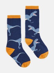 Joules Boys' Warmly Blue/Yellow Super Soft Socks - Image 1 of 3