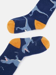 Joules Boys' Warmly Blue/Yellow Super Soft Socks - Image 2 of 3