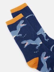 Joules Boys' Warmly Blue/Yellow Super Soft Socks - Image 3 of 3
