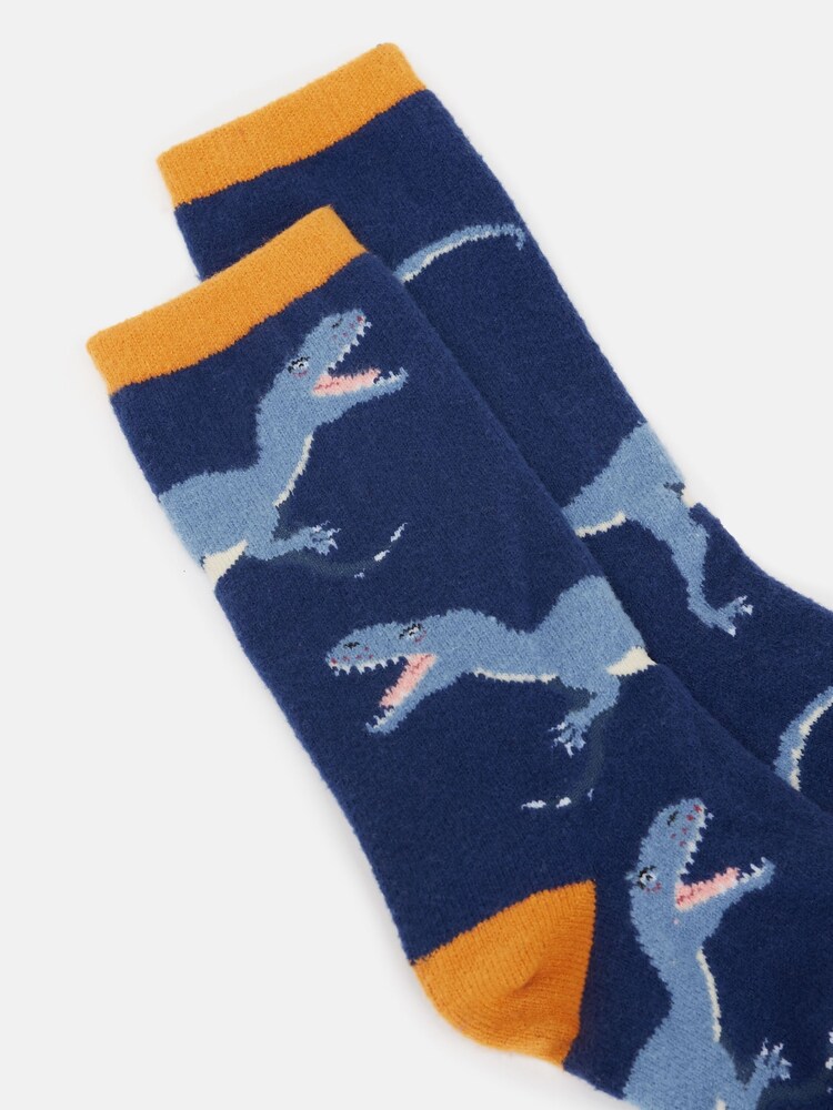 Joules Boys' Warmly Blue/Yellow Super Soft Socks - Image 3 of 3
