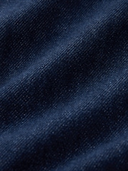 Rinse Blue Cropped Turn Up Wide Leg 100% Cotton Jeans - Image 7 of 7