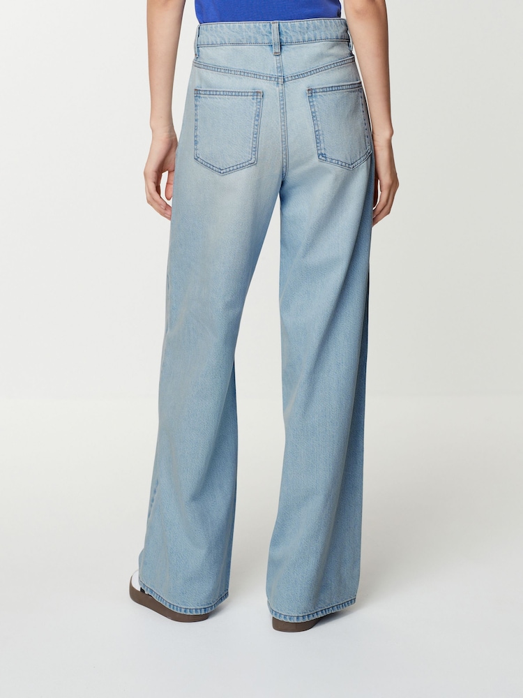 Blanchiment Lavage - Imprimé 100% Coton Jeans Ample - Image 4 of 5