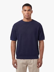 Luke 1977 Blue Ford Navy Knitted T-Shirt - Image 3 of 6