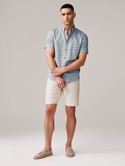 Blue Floral Print Short Sleeve Shirt - Image 2 of 7