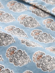 Blue Floral Print Short Sleeve Shirt - Image 7 of 7