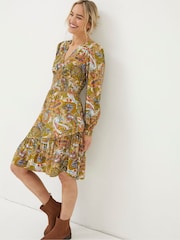 FatFace Green Prairie Paisley Dress - Image 3 of 5