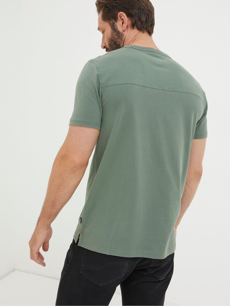 FatFace Green A Bad Day Trail T-Shirt - Image 2 of 5 FatFace Green A Bad Day Trail T-Shirt - Image 2 of 5