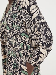 FatFace Black Amy Mosaic Leaf Tunic Dress - Image 5 of 6